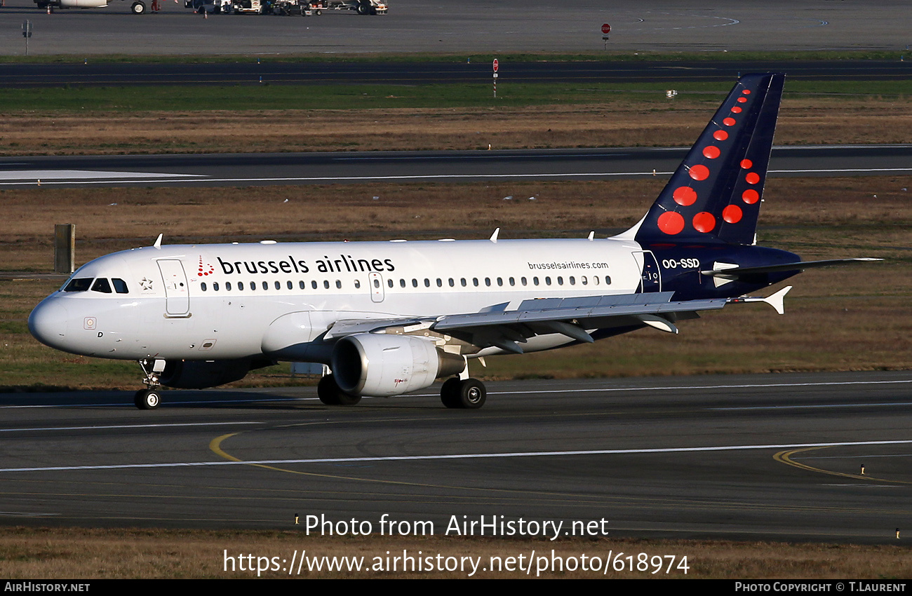 Aircraft Photo of OO-SSD | Airbus A319-112 | Brussels Airlines | AirHistory.net #618974