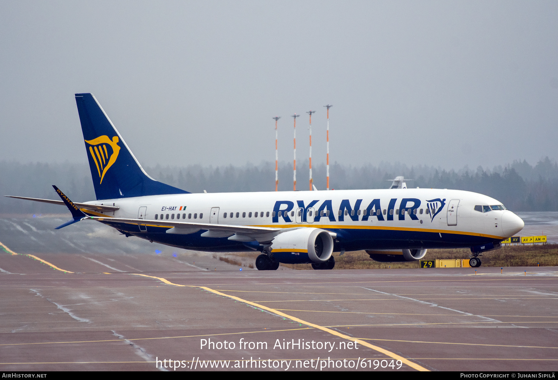 Aircraft Photo of EI-HAY | Boeing 737-8200 Max 200 | Ryanair | AirHistory.net #619049