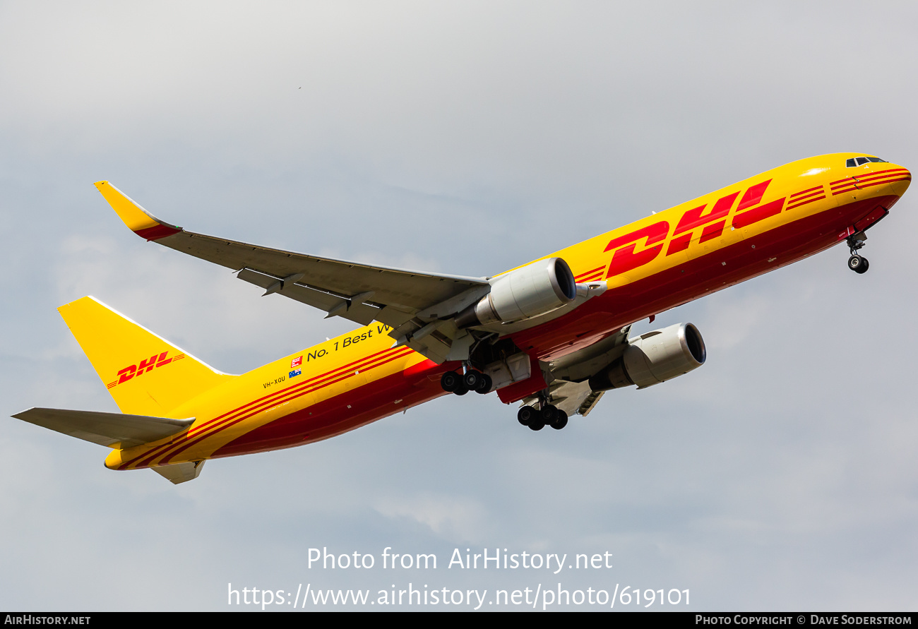 Aircraft Photo of VH-XQU | Boeing 767-3JHF | DHL International | AirHistory.net #619101