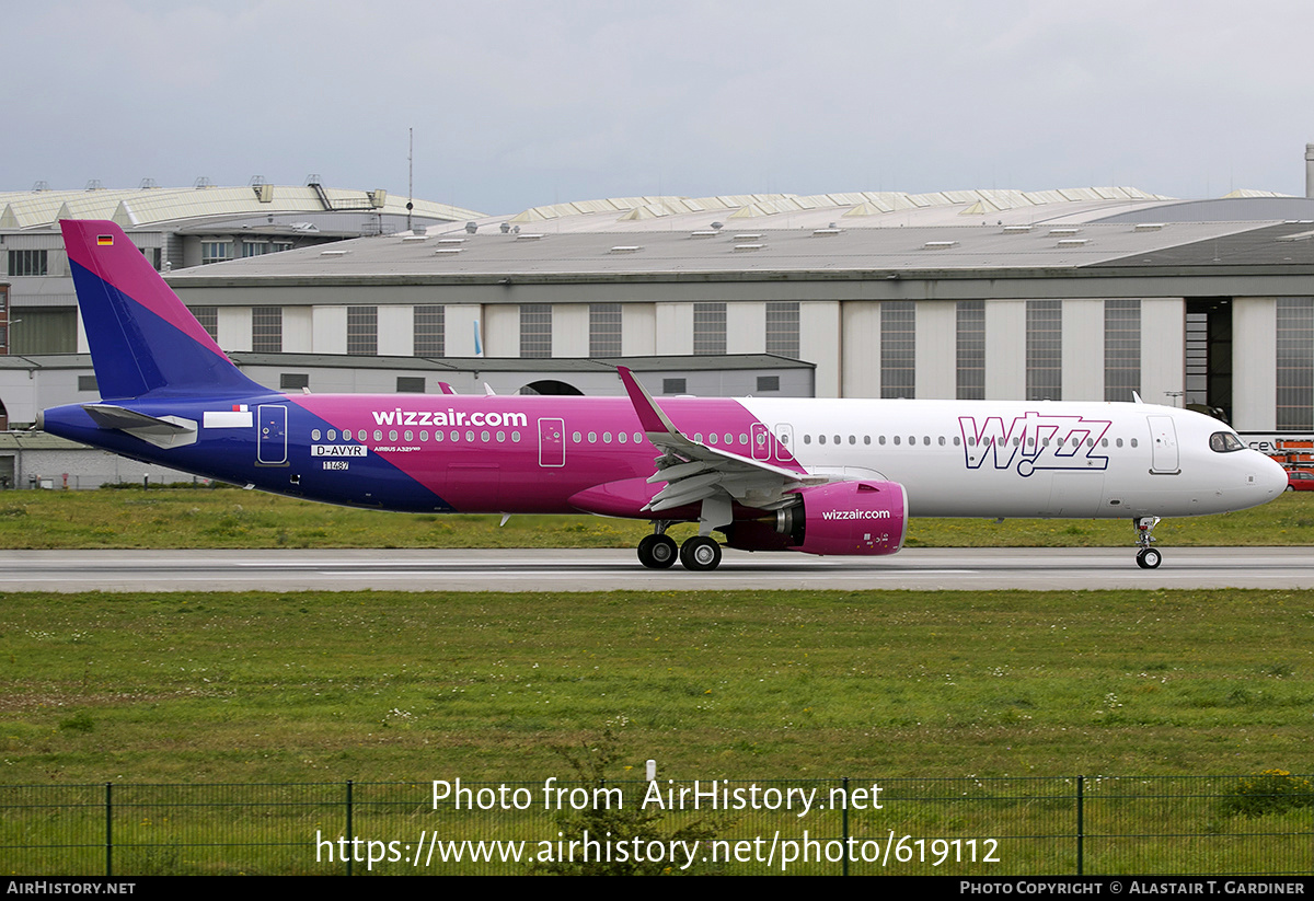 Aircraft Photo of D-AVYR | Airbus A321-271NX | Wizz Air | AirHistory.net #619112
