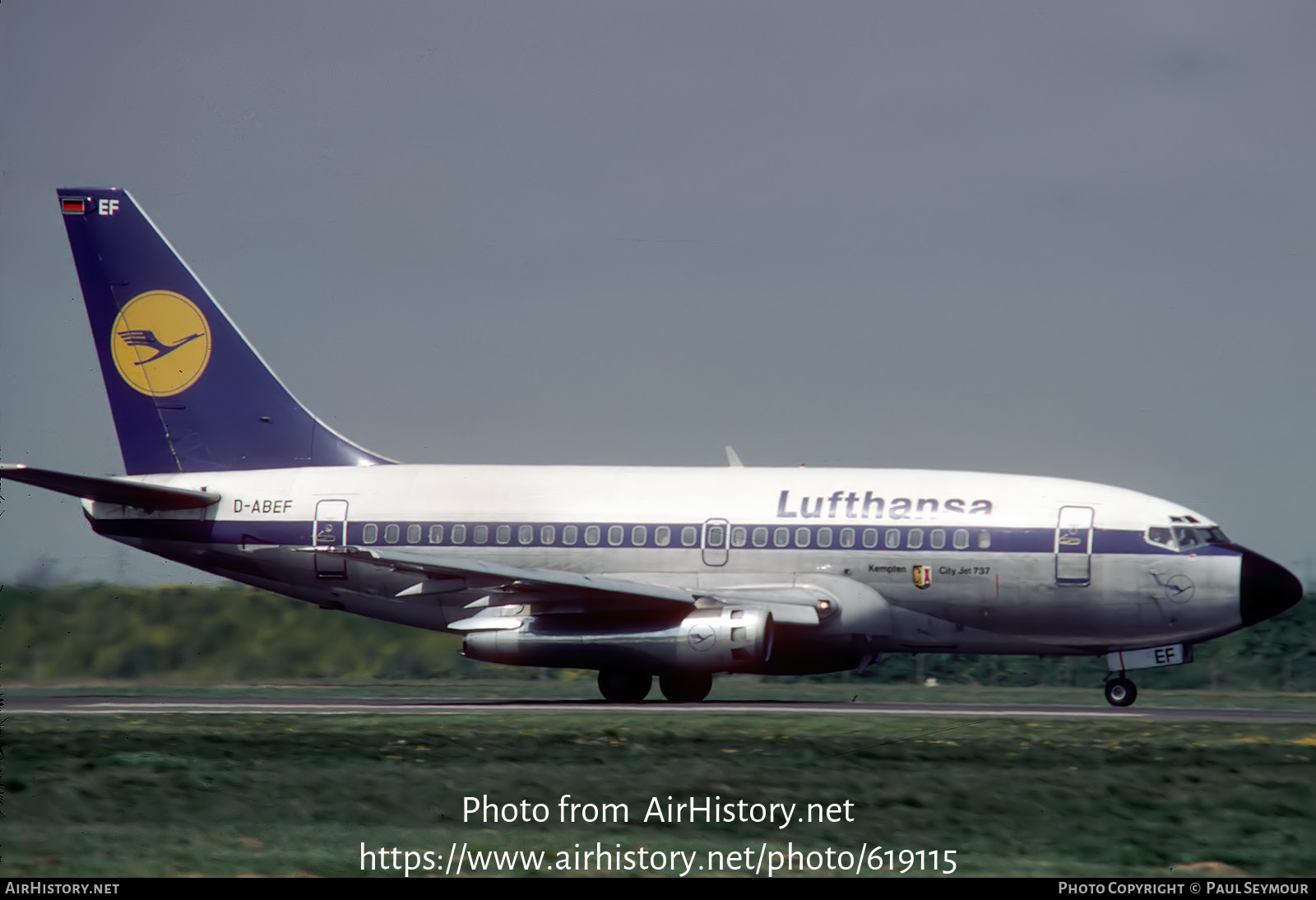 Aircraft Photo of D-ABEF | Boeing 737-130 | Lufthansa | AirHistory.net #619115