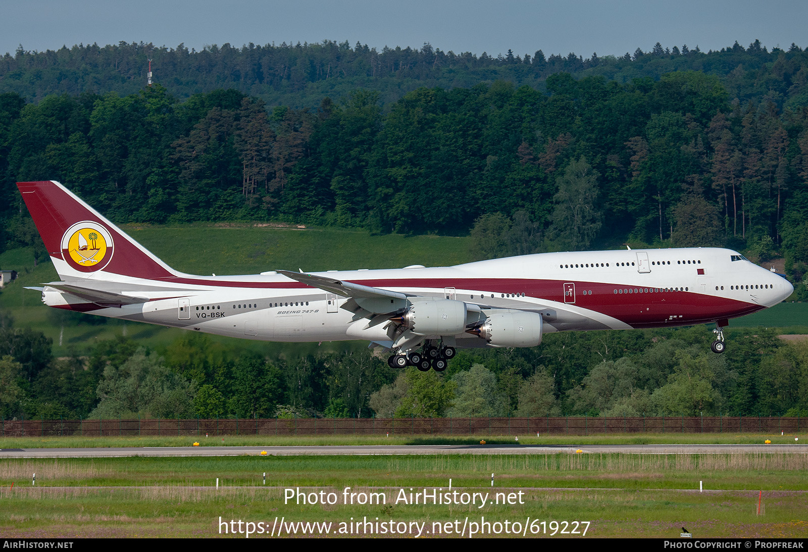 Aircraft Photo of VQ-BSK | Boeing 747-8ZV BBJ | AirHistory.net #619227