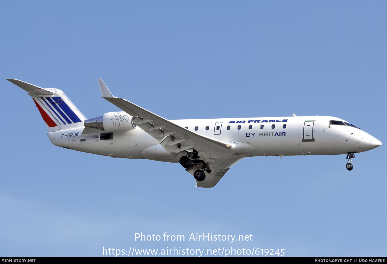 Aircraft Photo of F-GRJK | Bombardier CRJ-100ER (CL-600-2B19) | Air France | AirHistory.net #619245