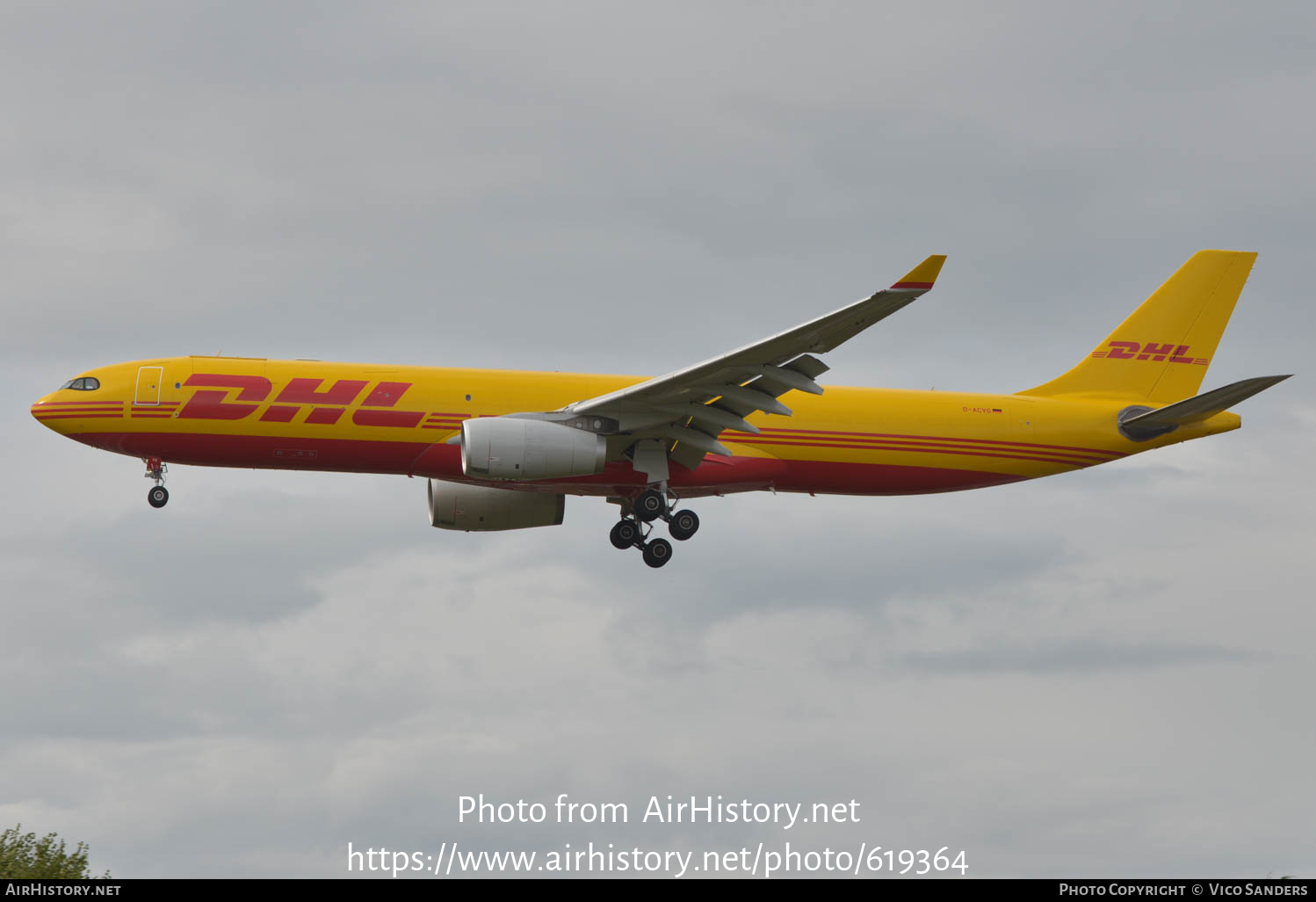 Aircraft Photo of D-ACVG | Airbus A330-343E/P2F | DHL International | AirHistory.net #619364