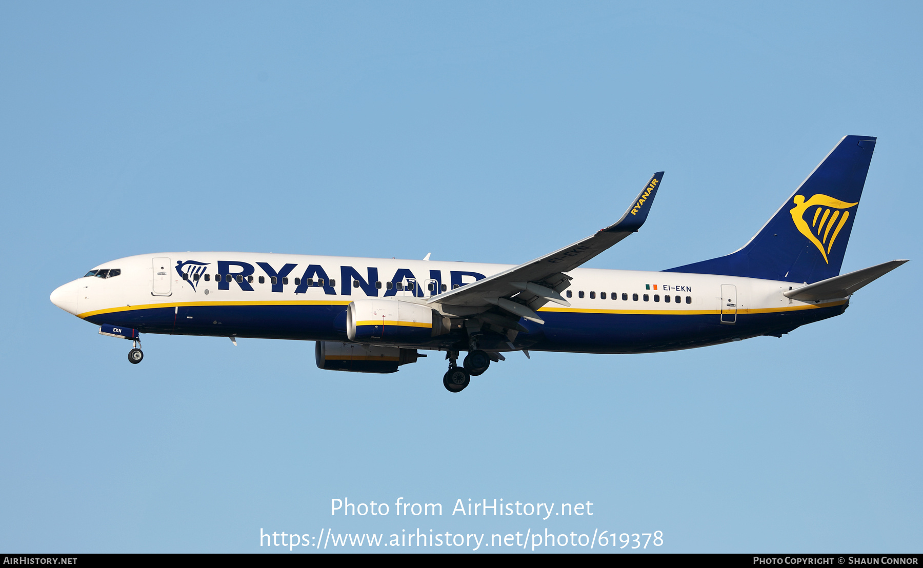 Aircraft Photo of EI-EKN | Boeing 737-8AS | Ryanair | AirHistory.net #619378