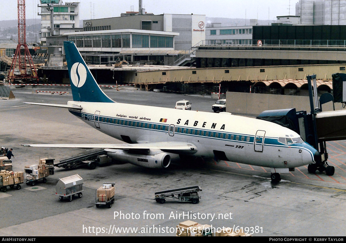 Aircraft Photo of OO-SDO | Boeing 737-229/Adv | Sabena | AirHistory.net #619381