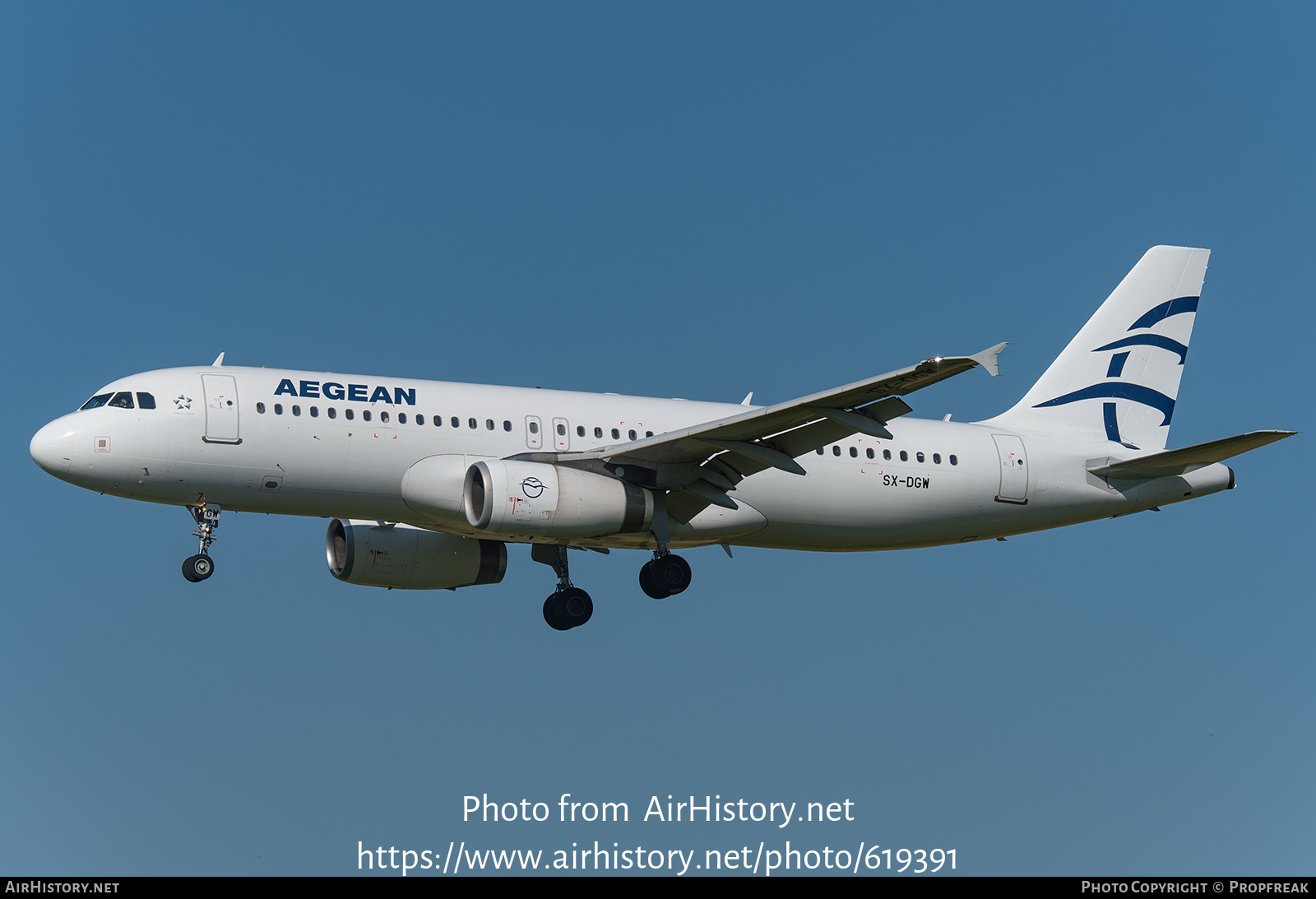 Aircraft Photo of SX-DGW | Airbus A320-232 | Aegean Airlines | AirHistory.net #619391