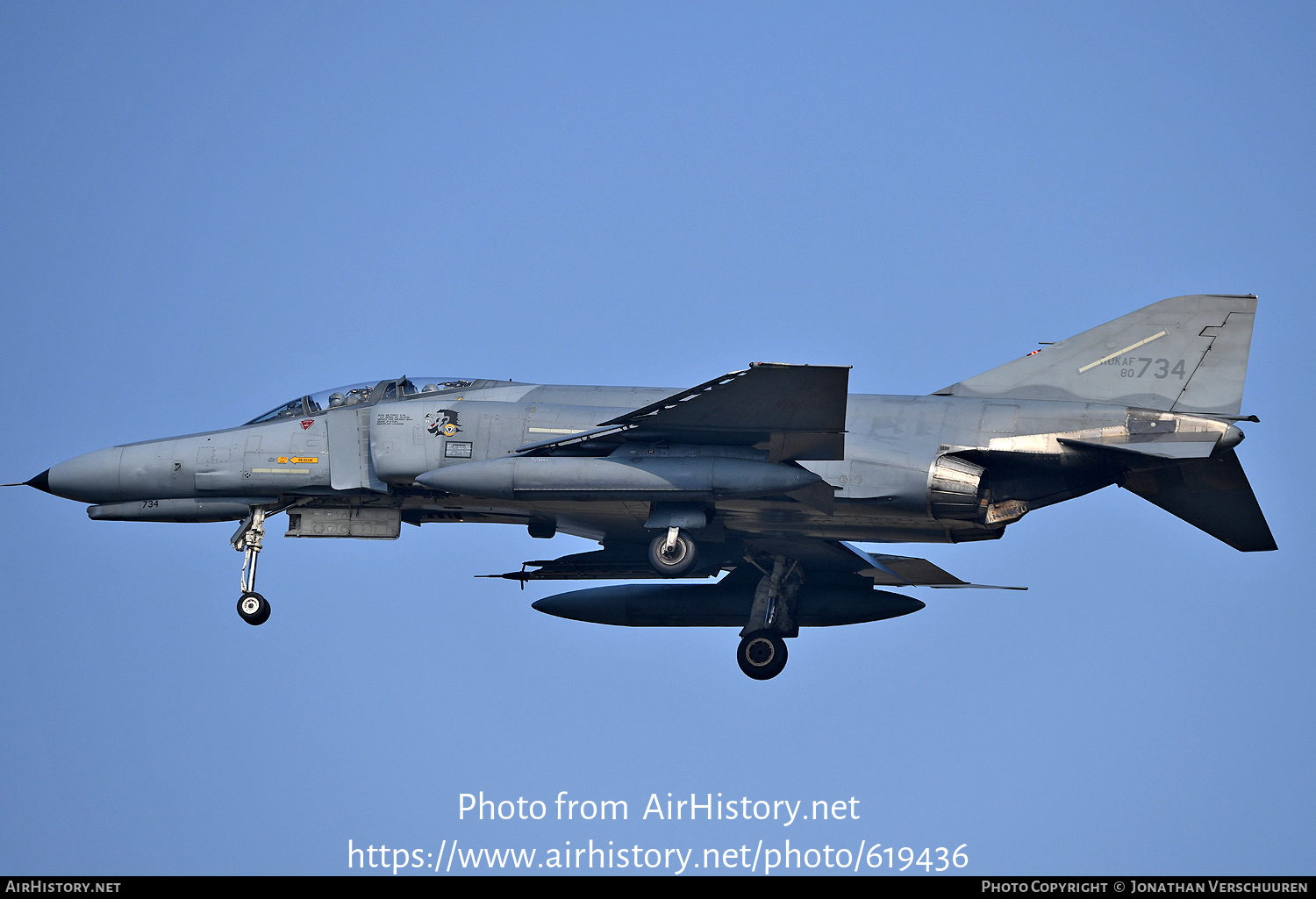 Aircraft Photo of 80-734 | McDonnell Douglas F-4E Phantom II | South Korea - Air Force | AirHistory.net #619436