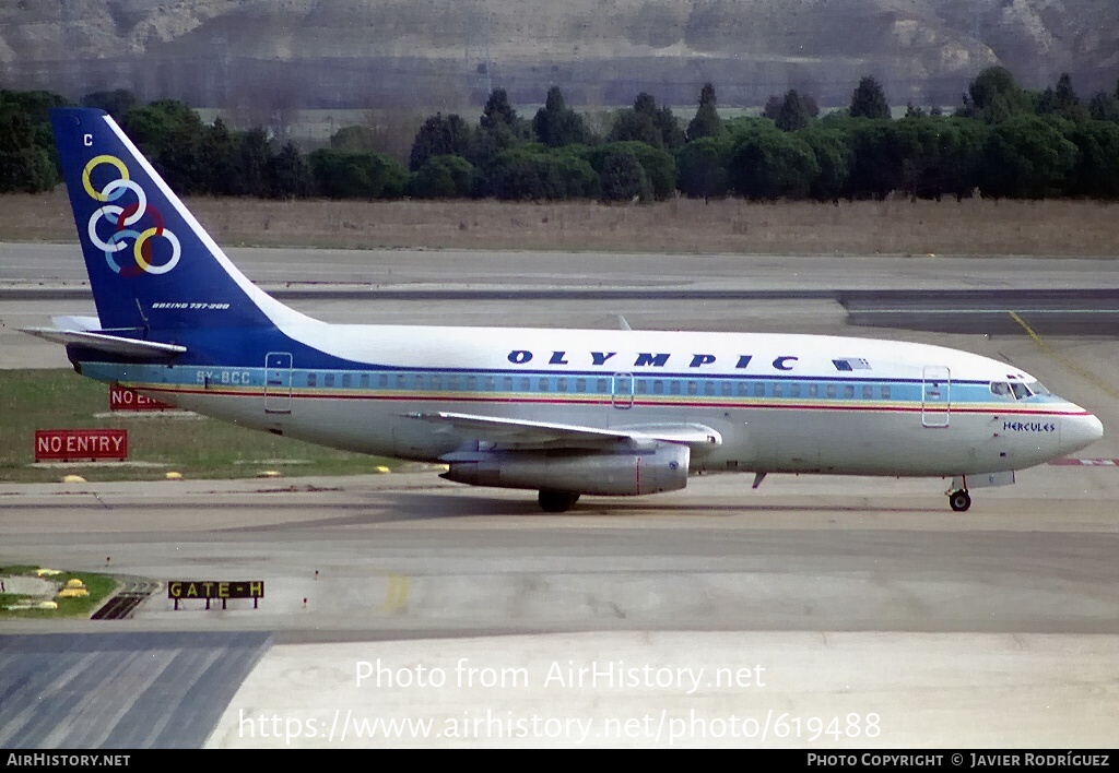 Aircraft Photo of SX-BCC | Boeing 737-284/Adv | Olympic | AirHistory.net #619488