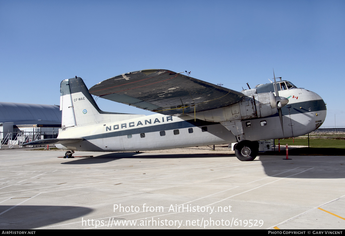 Aircraft Photo of CF-WAE | Bristol 170 Freighter Mk31M | Norcanair - North Canada Air | AirHistory.net #619529