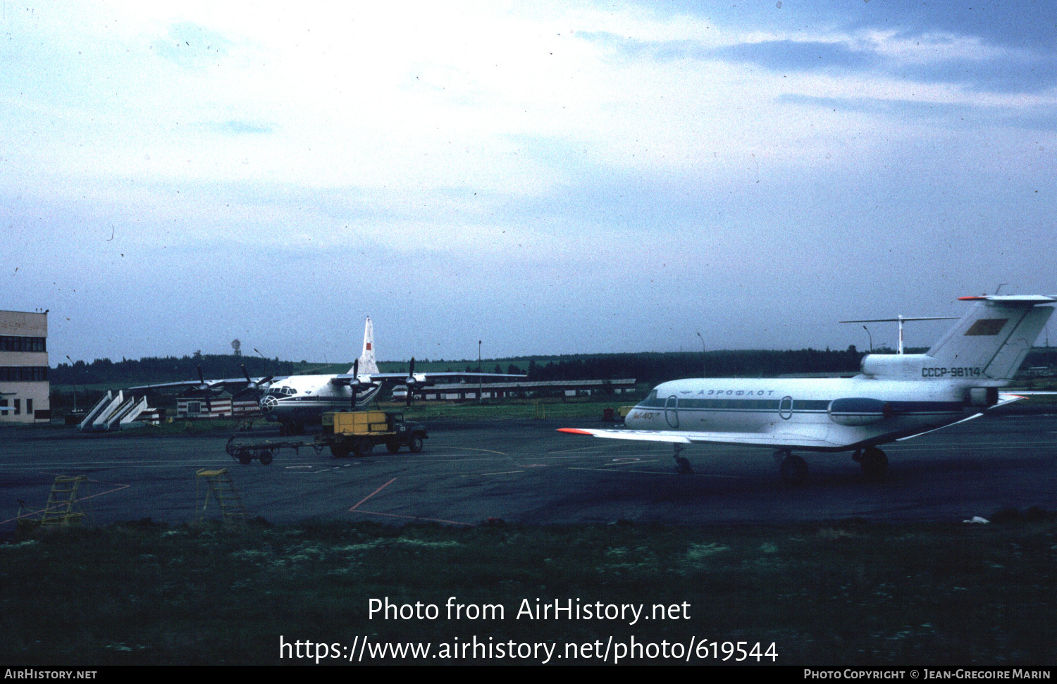 Aircraft Photo of CCCP-98114 | Yakovlev Yak-40 | Aeroflot | AirHistory.net #619544