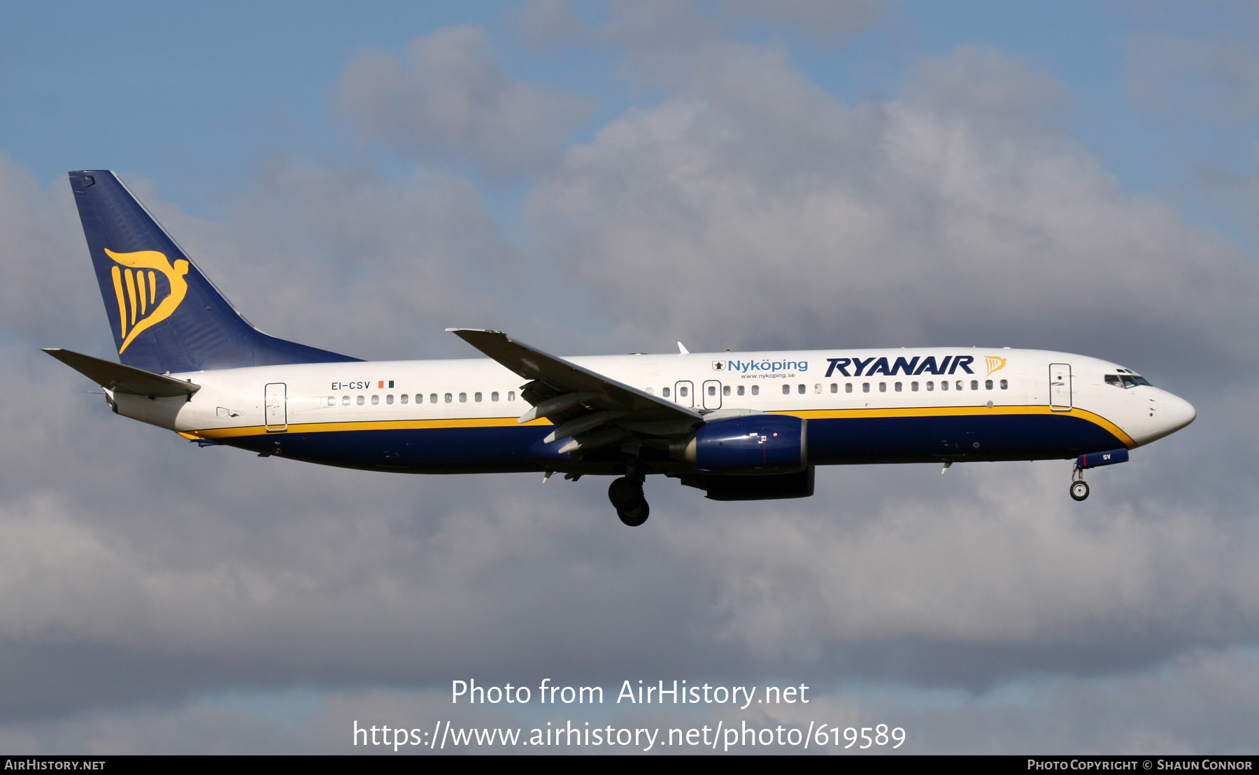 Aircraft Photo of EI-CSV | Boeing 737-8AS | Ryanair | AirHistory.net #619589