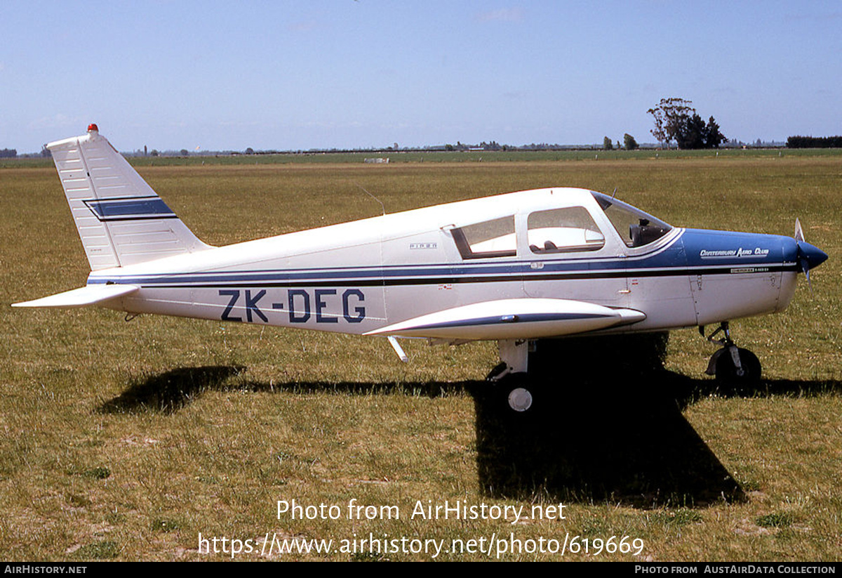 Aircraft Photo of ZK-DEG | Piper PA-28-140 Cherokee D | Canterbury Aero Club | AirHistory.net #619669