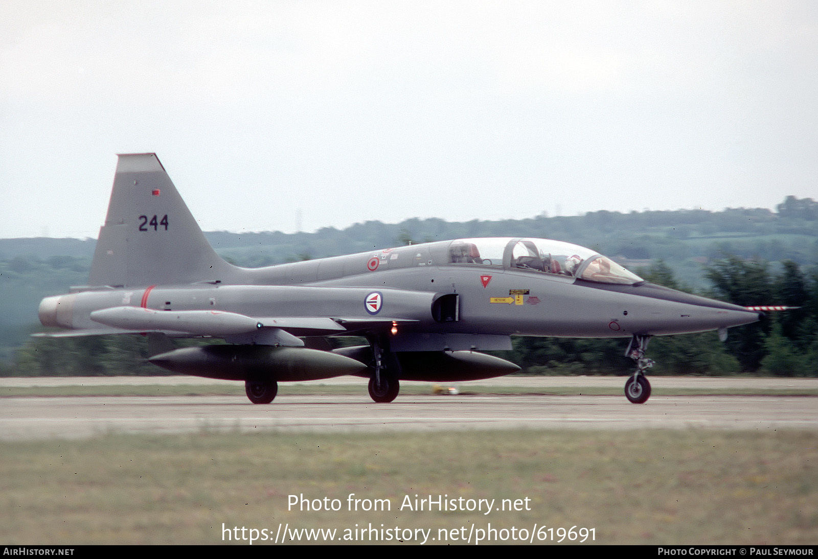 Aircraft Photo of 244 | Northrop F-5B Freedom Fighter | Norway - Air Force | AirHistory.net #619691