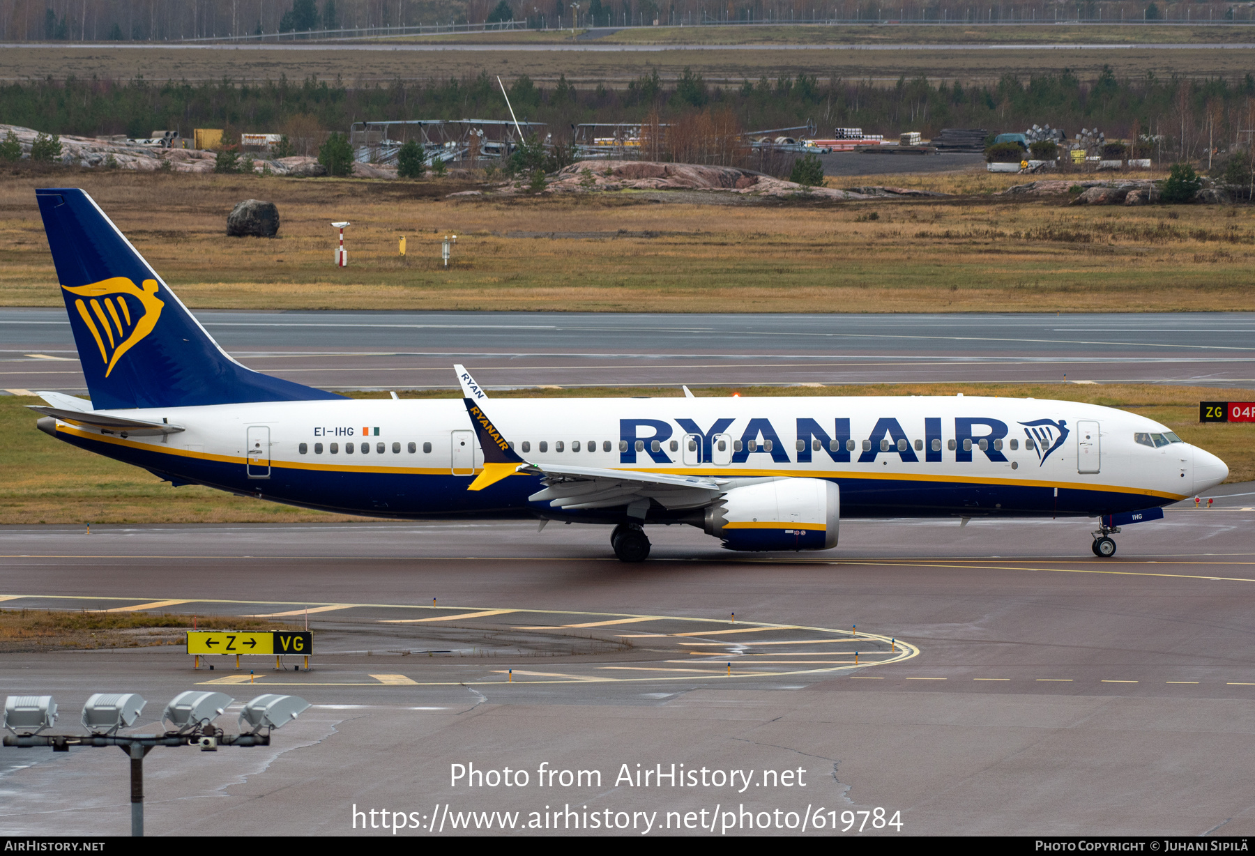 Aircraft Photo of EI-IHG | Boeing 737-8200 Max 200 | Ryanair | AirHistory.net #619784