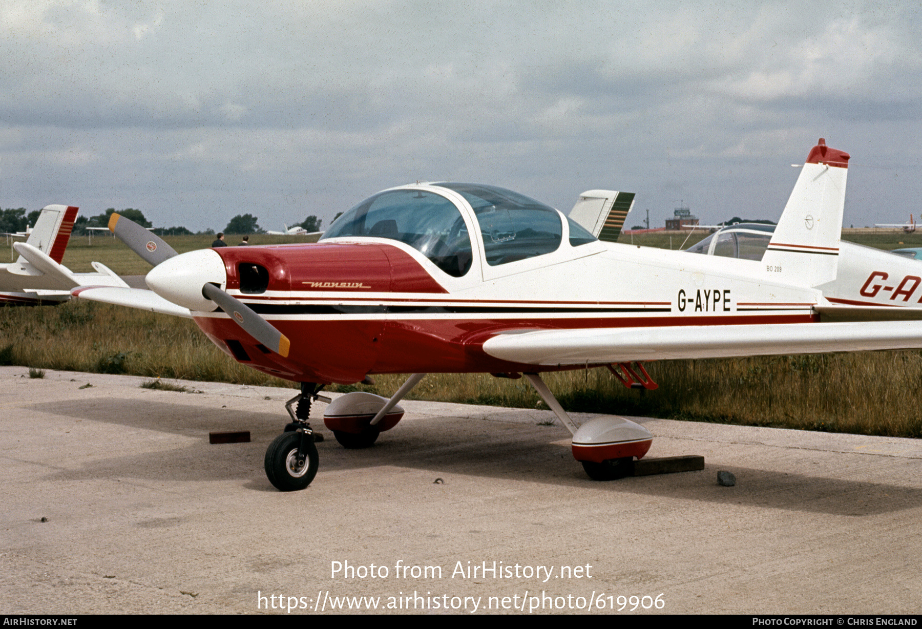 Aircraft Photo of G-AYPE | Bolkow BO-209 Monsun | AirHistory.net #619906