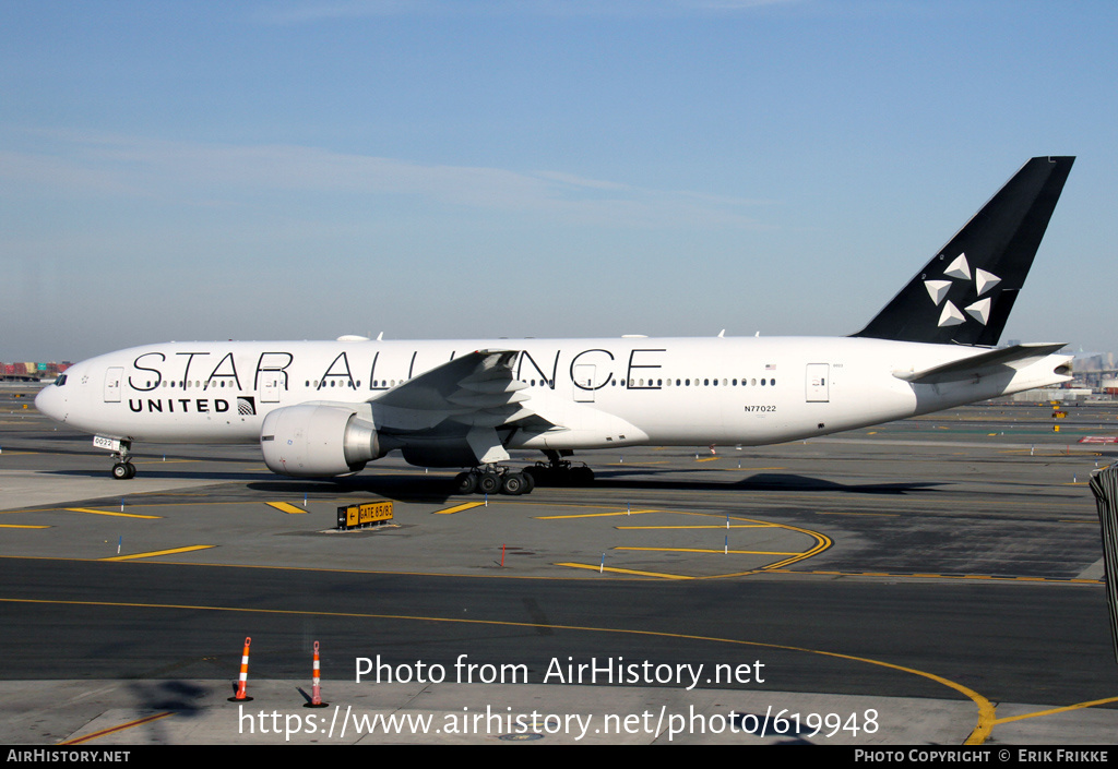 Aircraft Photo of N77022 | Boeing 777-224/ER | United Airlines | AirHistory.net #619948