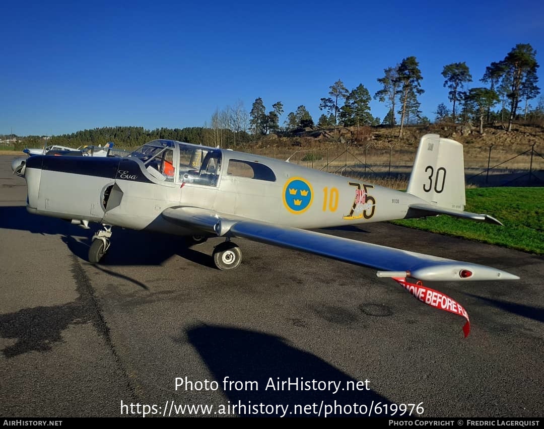 Aircraft Photo of SE-BNN | Saab 91A Safir | Sweden - Air Force | AirHistory.net #619976