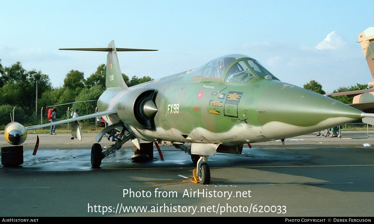 Aircraft Photo of FX99 | Lockheed F-104G Starfighter | Belgium - Air Force | AirHistory.net #620033