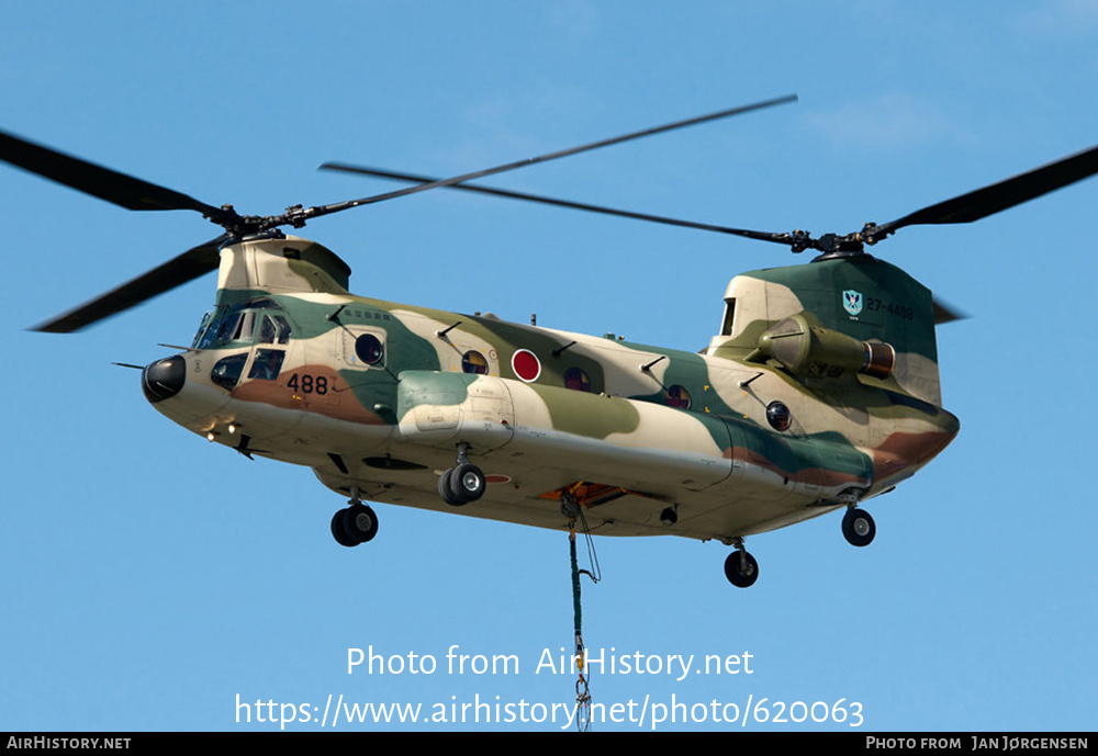 Aircraft Photo of 27-4488 | Boeing CH-47J Chinook (414) | Japan - Air Force | AirHistory.net #620063