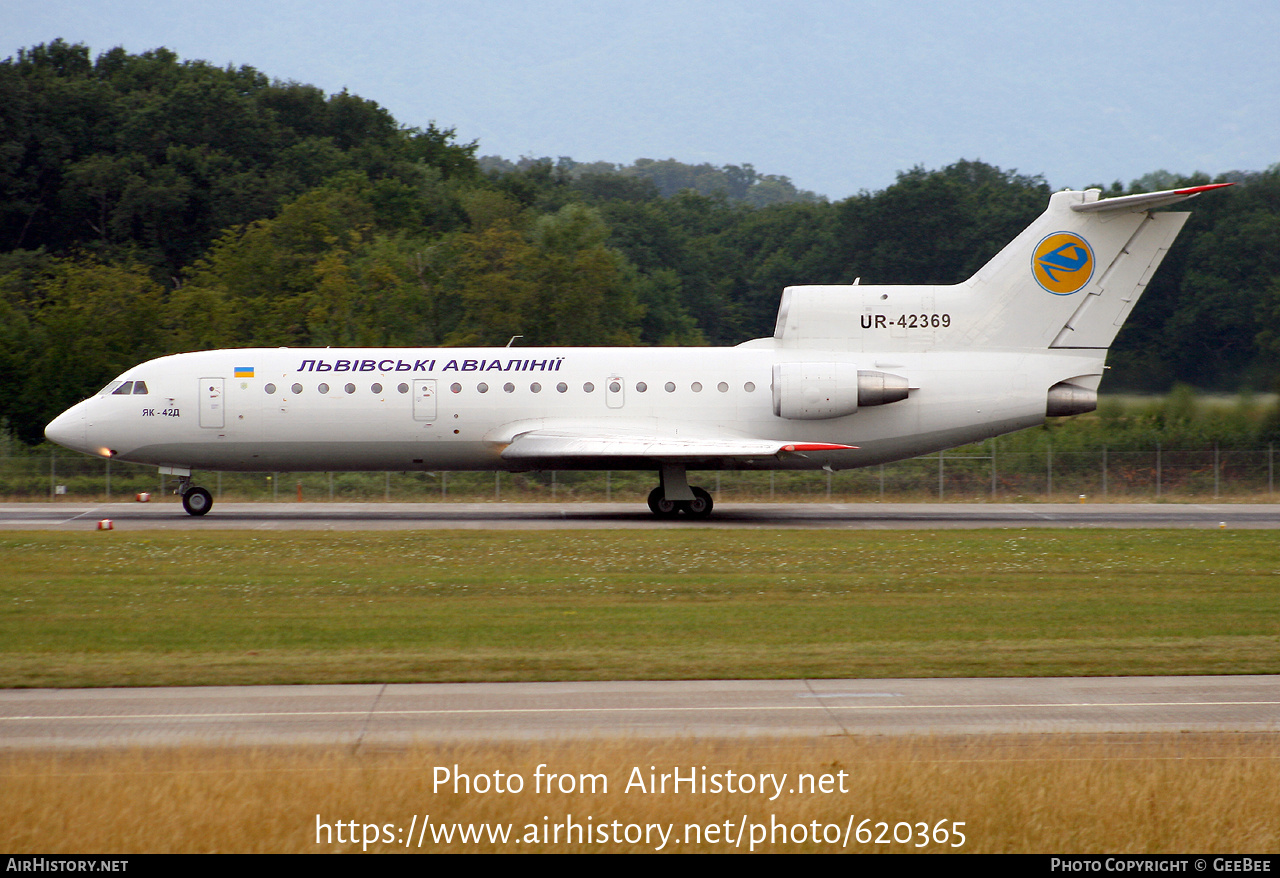 Aircraft Photo of UR-42369 | Yakovlev Yak-42D | Lviv Airlines | AirHistory.net #620365