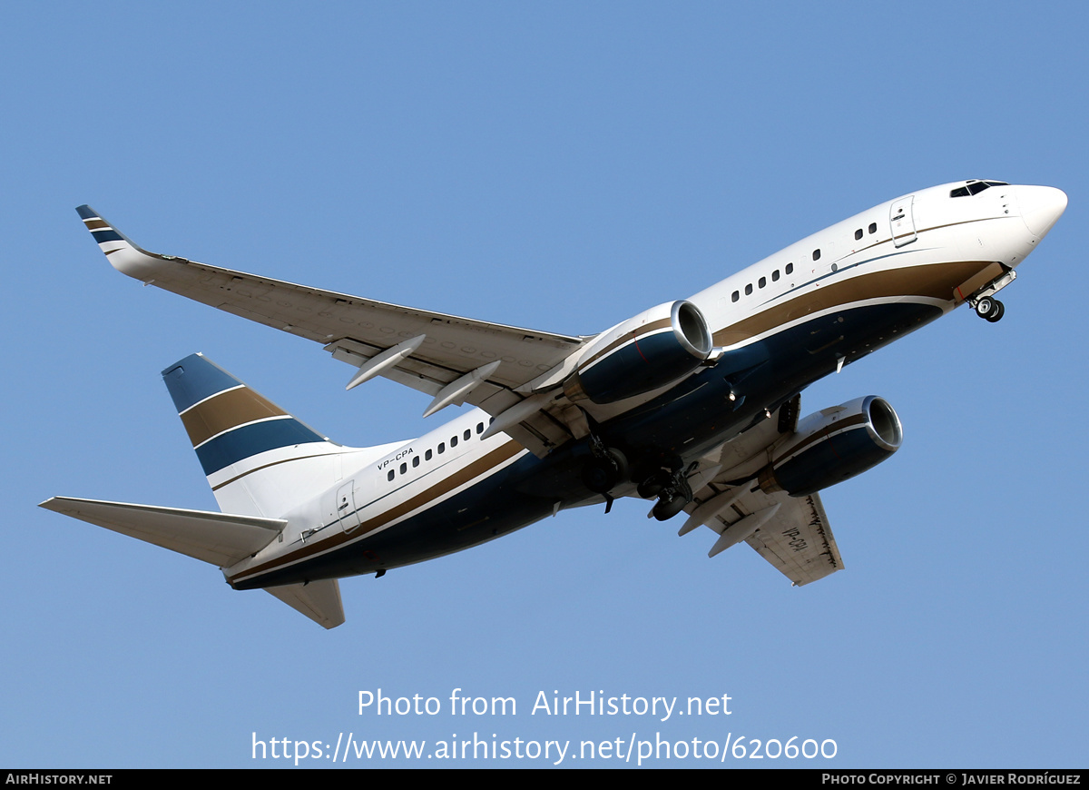 Aircraft Photo of VP-CPA | Boeing 737-7AW BBJ | Mid East Jet | AirHistory.net #620600