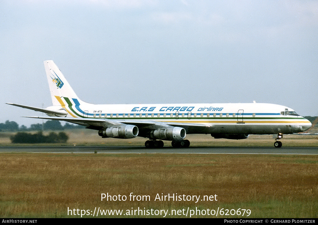 Aircraft Photo of 5N-ATS | Douglas DC-8-55CF Jet Trader | EAS Cargo Airlines - Executive Aviation Services | AirHistory.net #620679