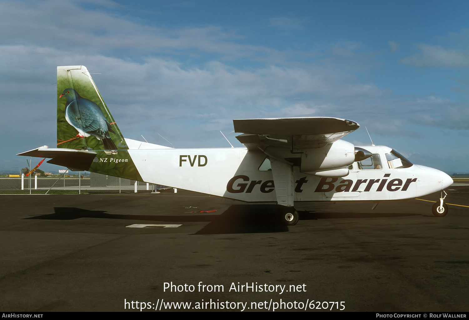 Aircraft Photo of ZK-FVD / FVD | Britten-Norman BN-2A-26 Islander | Great Barrier Airlines - GBA | AirHistory.net #620715