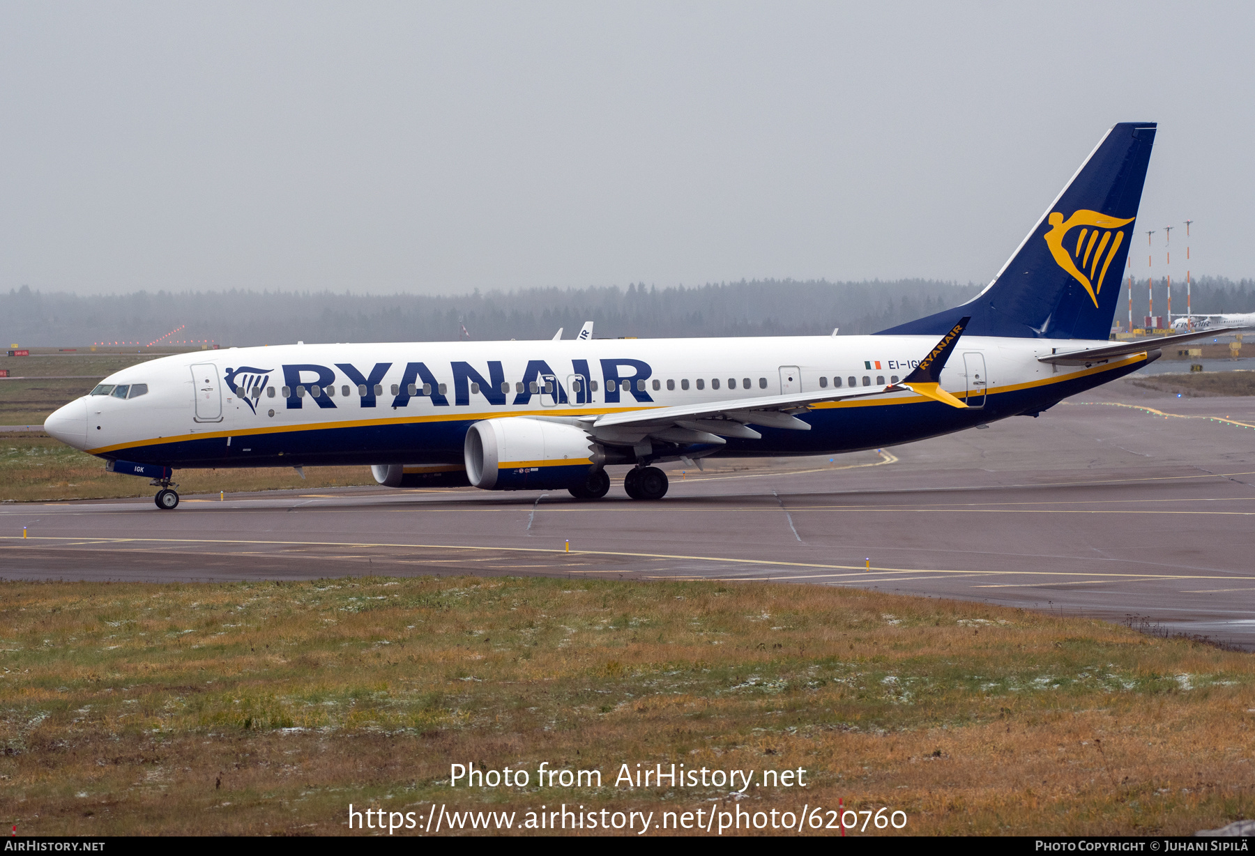 Aircraft Photo of EI-IGK | Boeing 737-8 Max 8 | Ryanair | AirHistory.net #620760