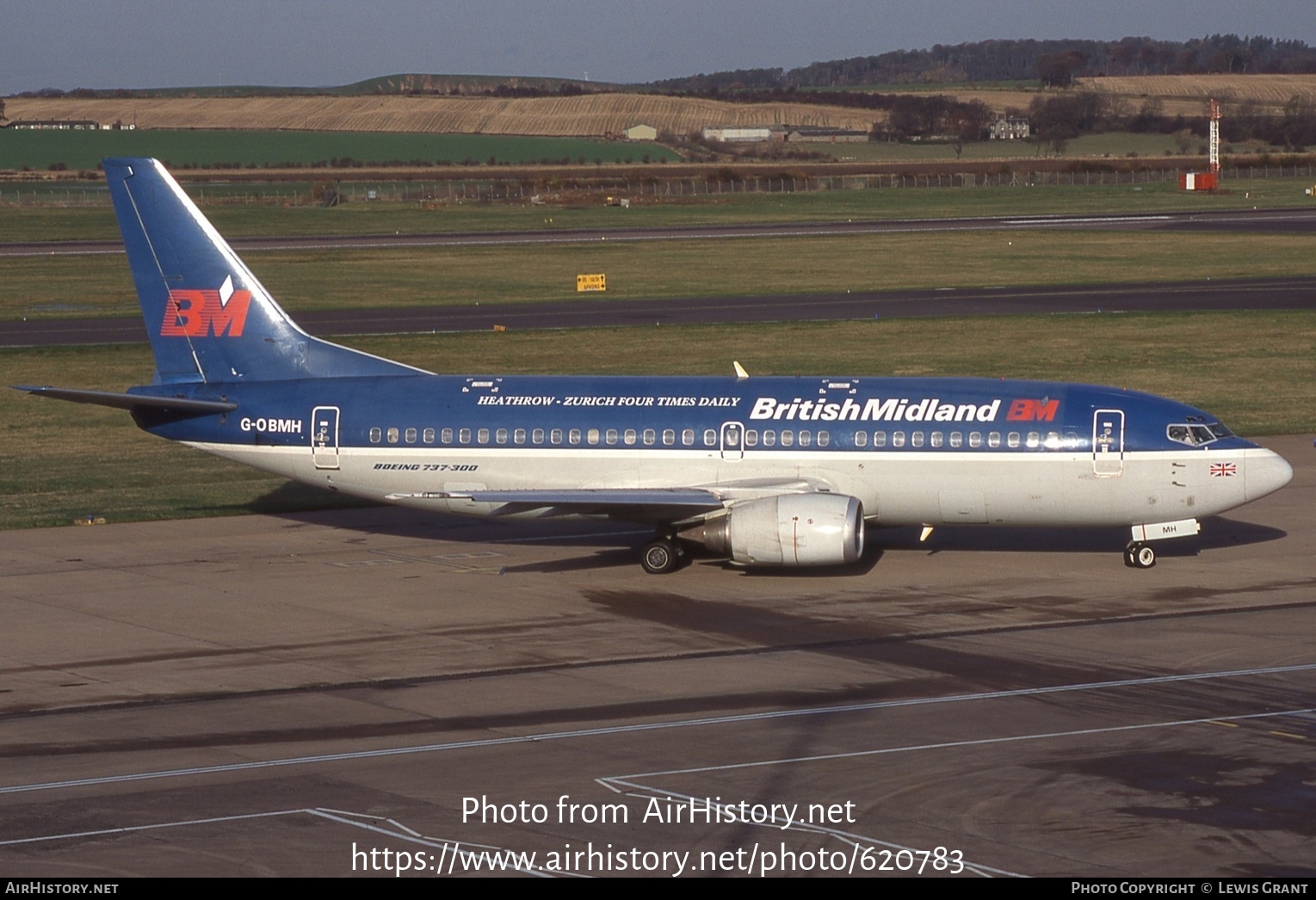 Aircraft Photo of G-OBMH | Boeing 737-33A | British Midland Airways - BMA | AirHistory.net #620783