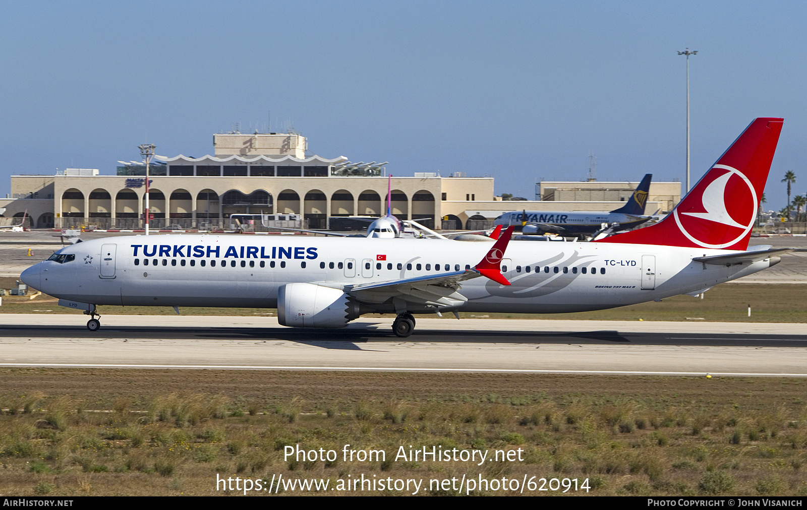 Aircraft Photo of TC-LYD | Boeing 737-9 Max 9 | Turkish Airlines | AirHistory.net #620914