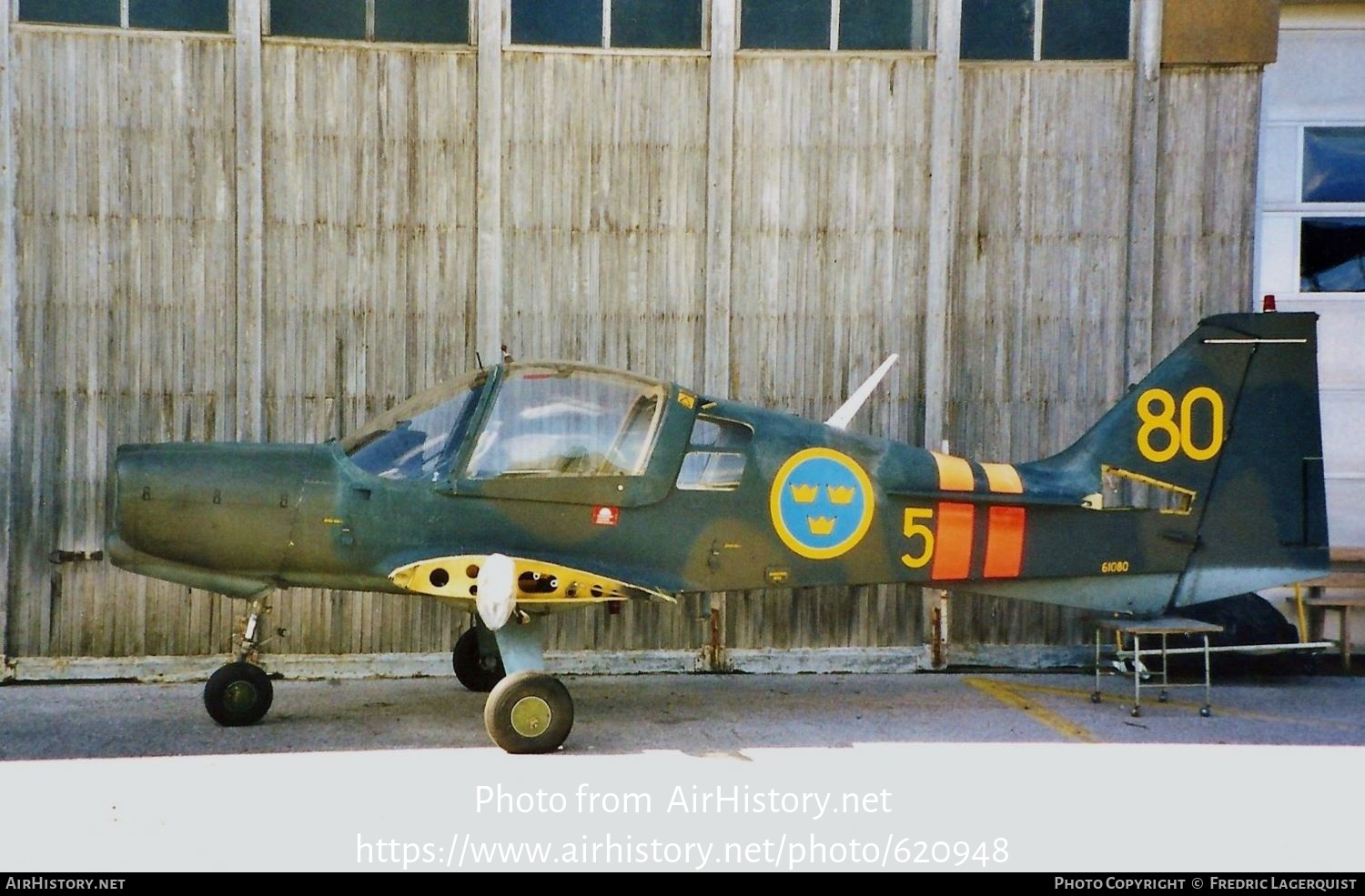 Aircraft Photo of 61080 | Scottish Aviation Bulldog 101 | Sweden - Air Force | AirHistory.net #620948