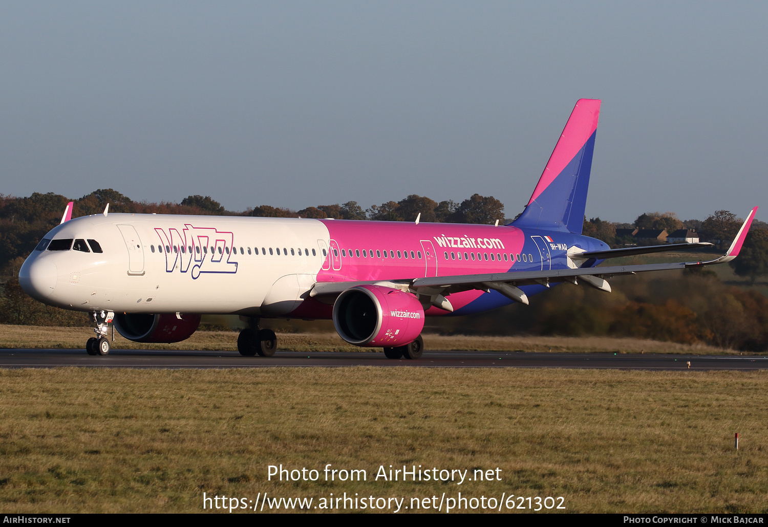 Aircraft Photo of 9H-WAQ | Airbus A321-271NX | Wizz Air | AirHistory.net #621302