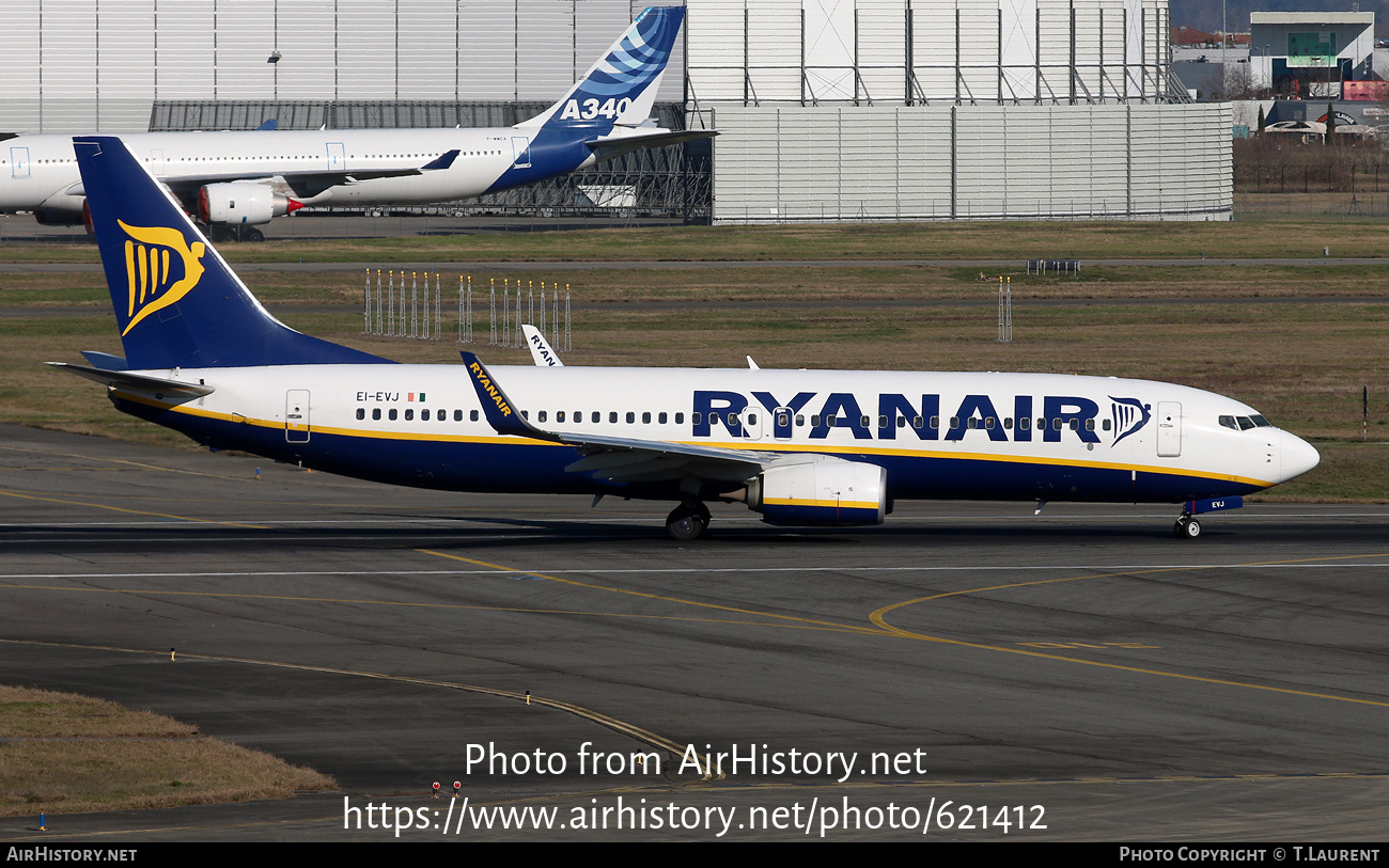 Aircraft Photo of EI-EVJ | Boeing 737-8AS | Ryanair | AirHistory.net #621412