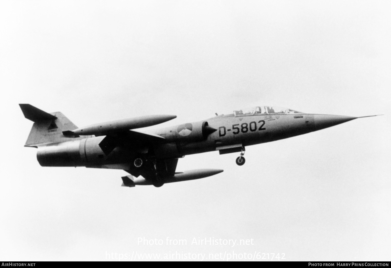 Aircraft Photo of D-5802 | Lockheed TF-104G Starfighter | Netherlands - Air Force | AirHistory.net #621742