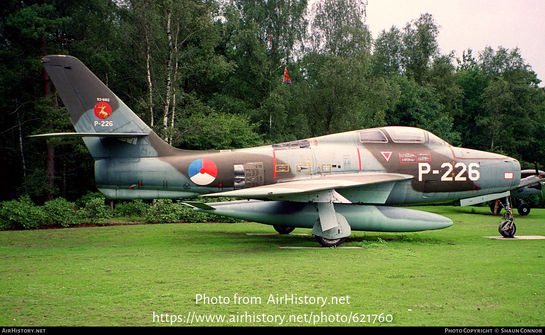 Aircraft Photo of P-226 / 53-6612 | Republic F-84F Thunderstreak | Netherlands - Air Force | AirHistory.net #621760