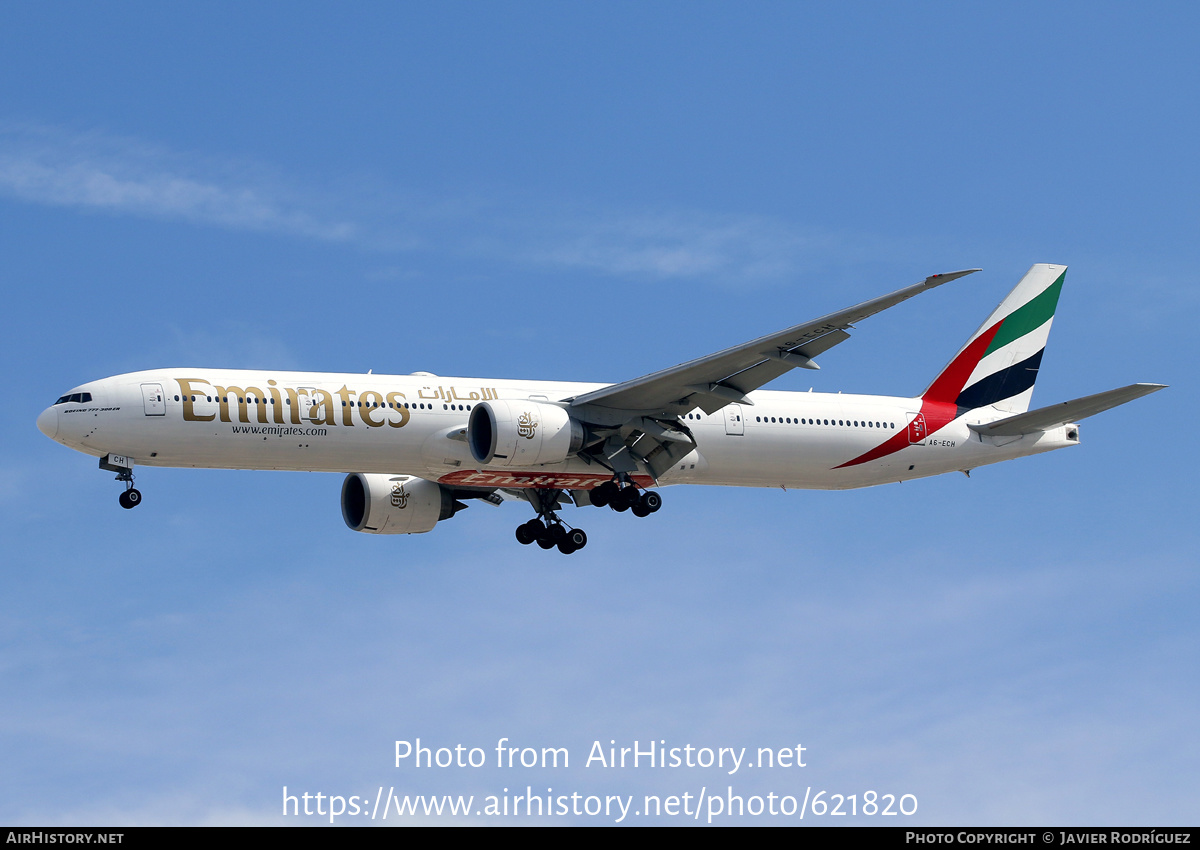 Aircraft Photo of A6-ECH | Boeing 777-31H/ER | Emirates | AirHistory.net #621820