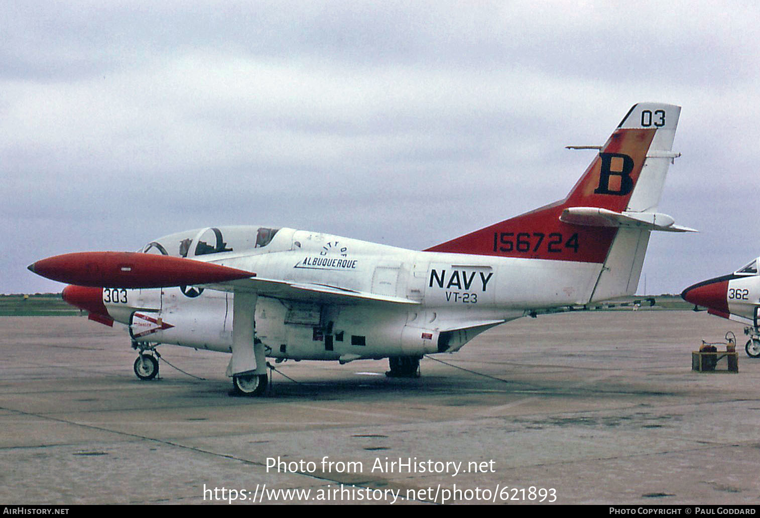 Aircraft Photo of 156724 | North American Rockwell T-2C Buckeye | USA - Navy | AirHistory.net #621893