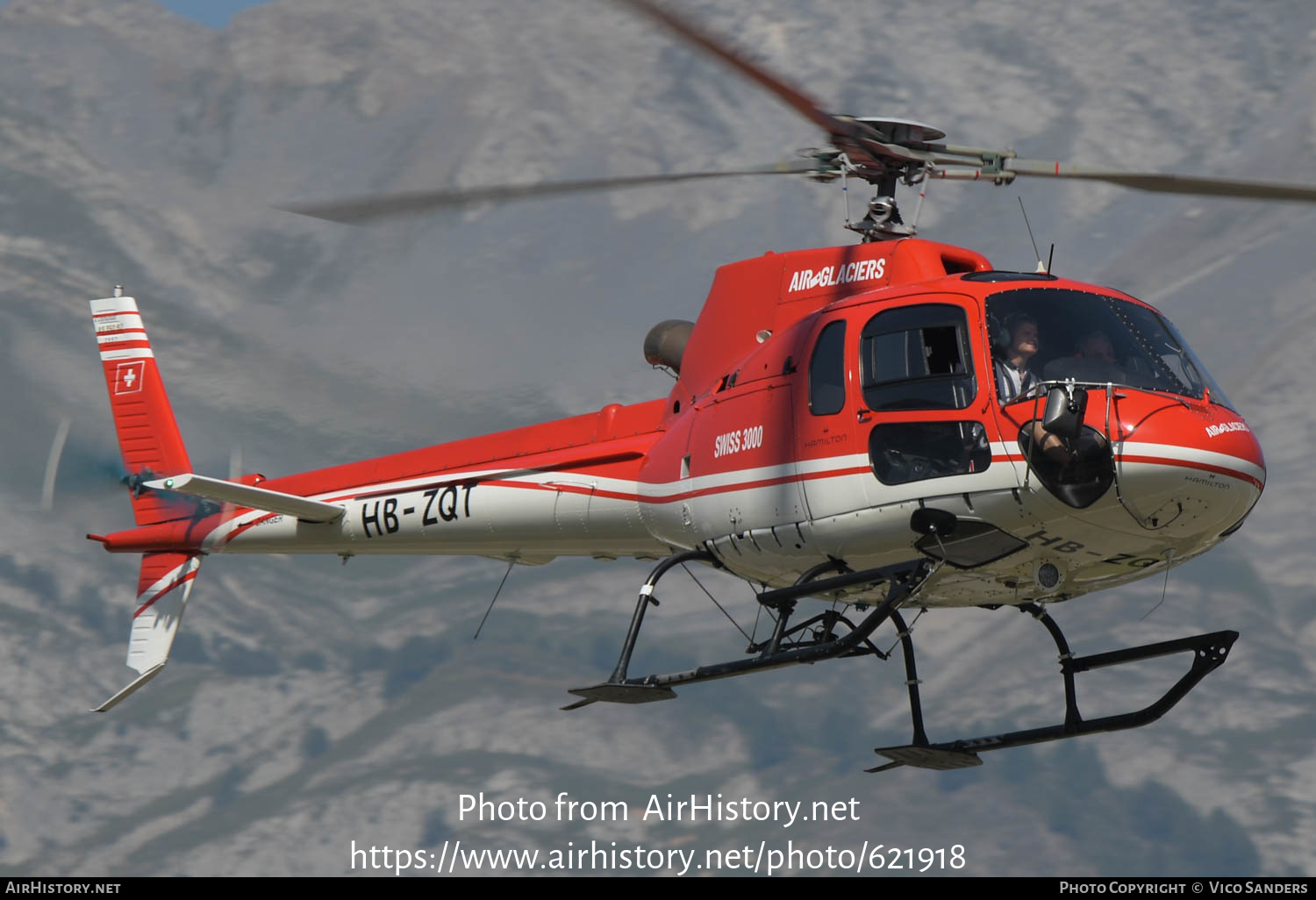 Aircraft Photo of HB-ZQT | Aerospatiale AS-350B-2 Ecureuil | Air Glaciers | AirHistory.net #621918