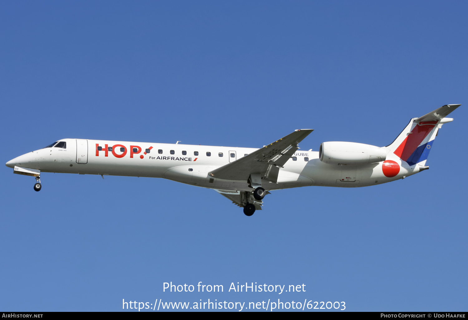 Aircraft Photo of F-GUBE | Embraer ERJ-145MP (EMB-145MP) | Hop! | AirHistory.net #622003