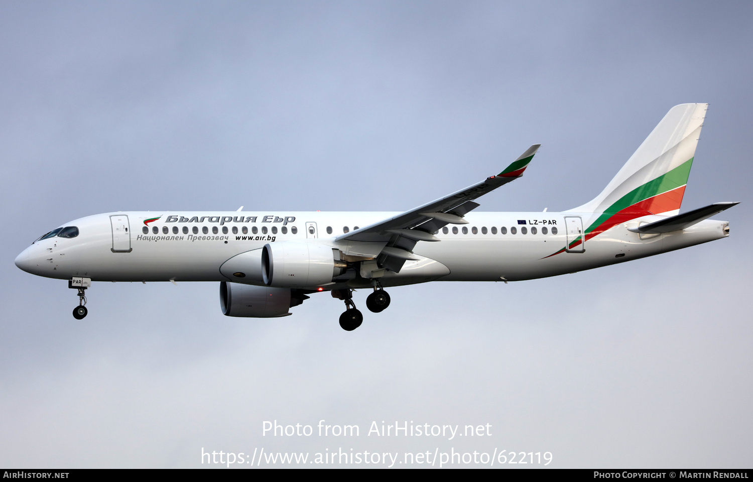 Aircraft Photo of LZ-PAR | Airbus A220-371 (BD-500-1A11) | Bulgaria Air | AirHistory.net #622119