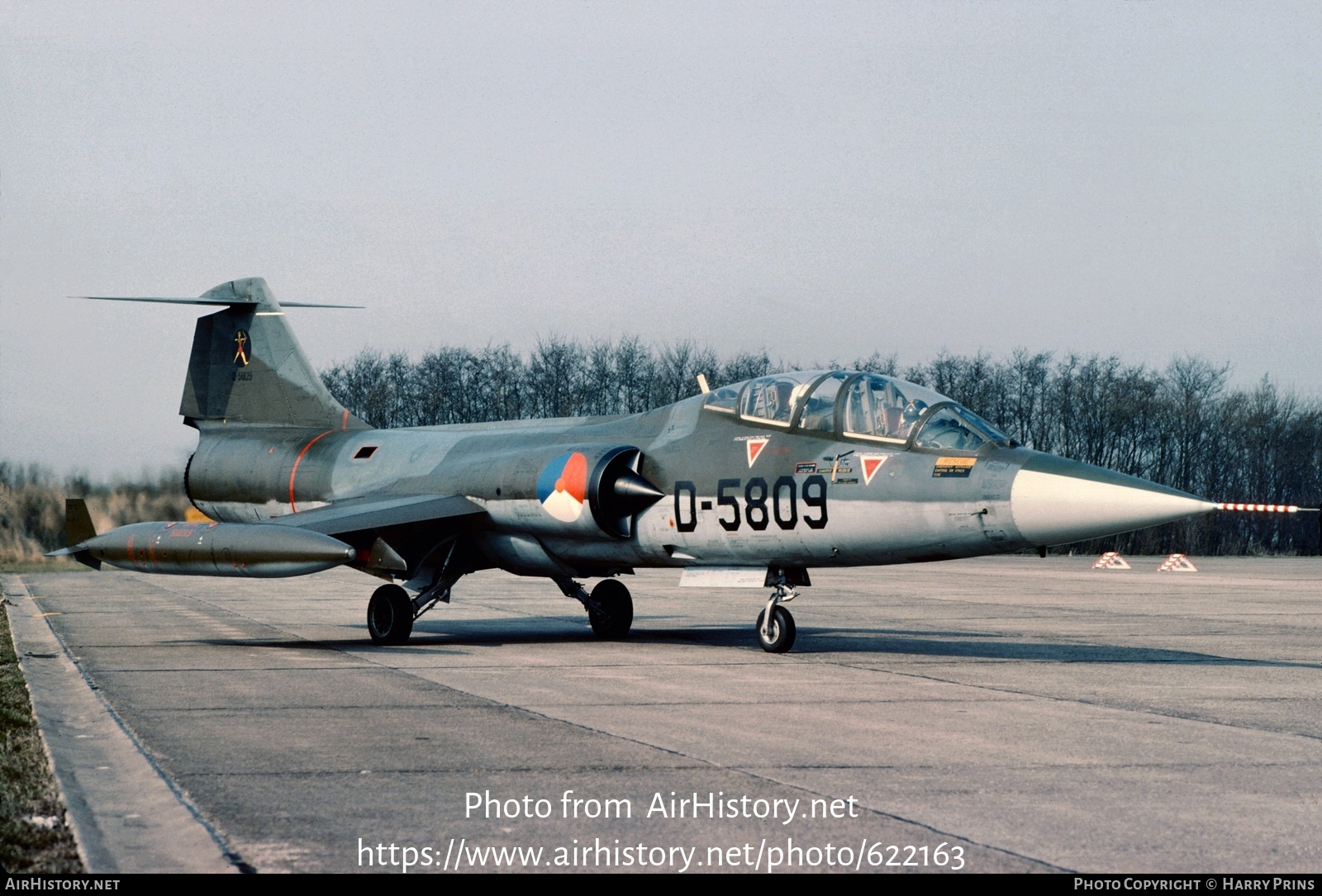 Aircraft Photo of D-5809 | Lockheed TF-104G Starfighter | Netherlands - Air Force | AirHistory.net #622163