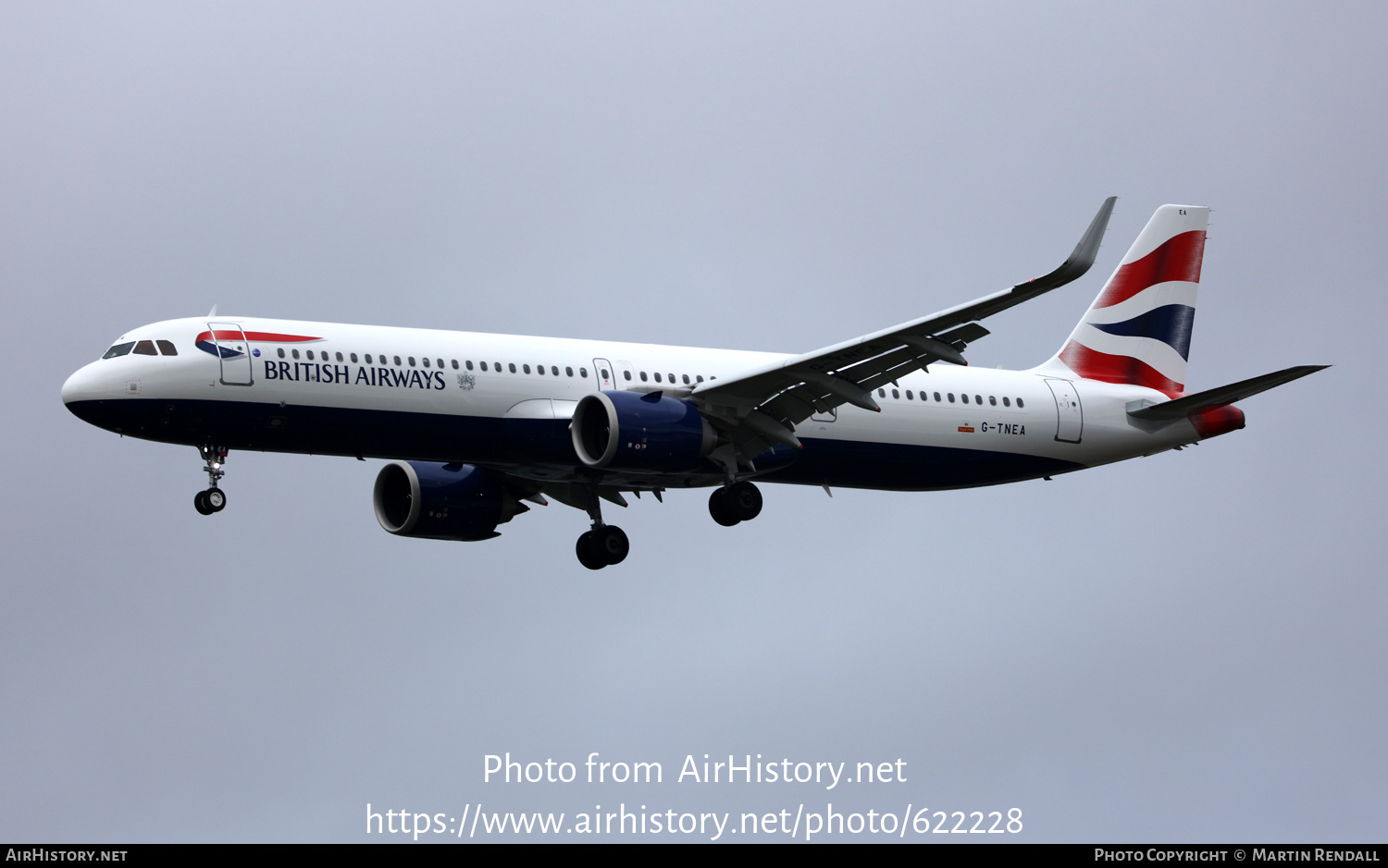 Aircraft Photo of G-TNEA | Airbus A321-251NX | British Airways | AirHistory.net #622228