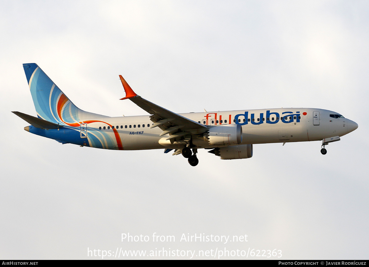 Aircraft Photo of A6-FKF | Boeing 737-8 Max 8 | Flydubai | AirHistory.net #622363