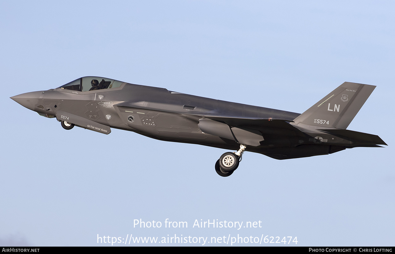 Aircraft Photo of 20-5574 / AF20-5574 | Lockheed Martin F-35A Lightning II | USA - Air Force | AirHistory.net #622474