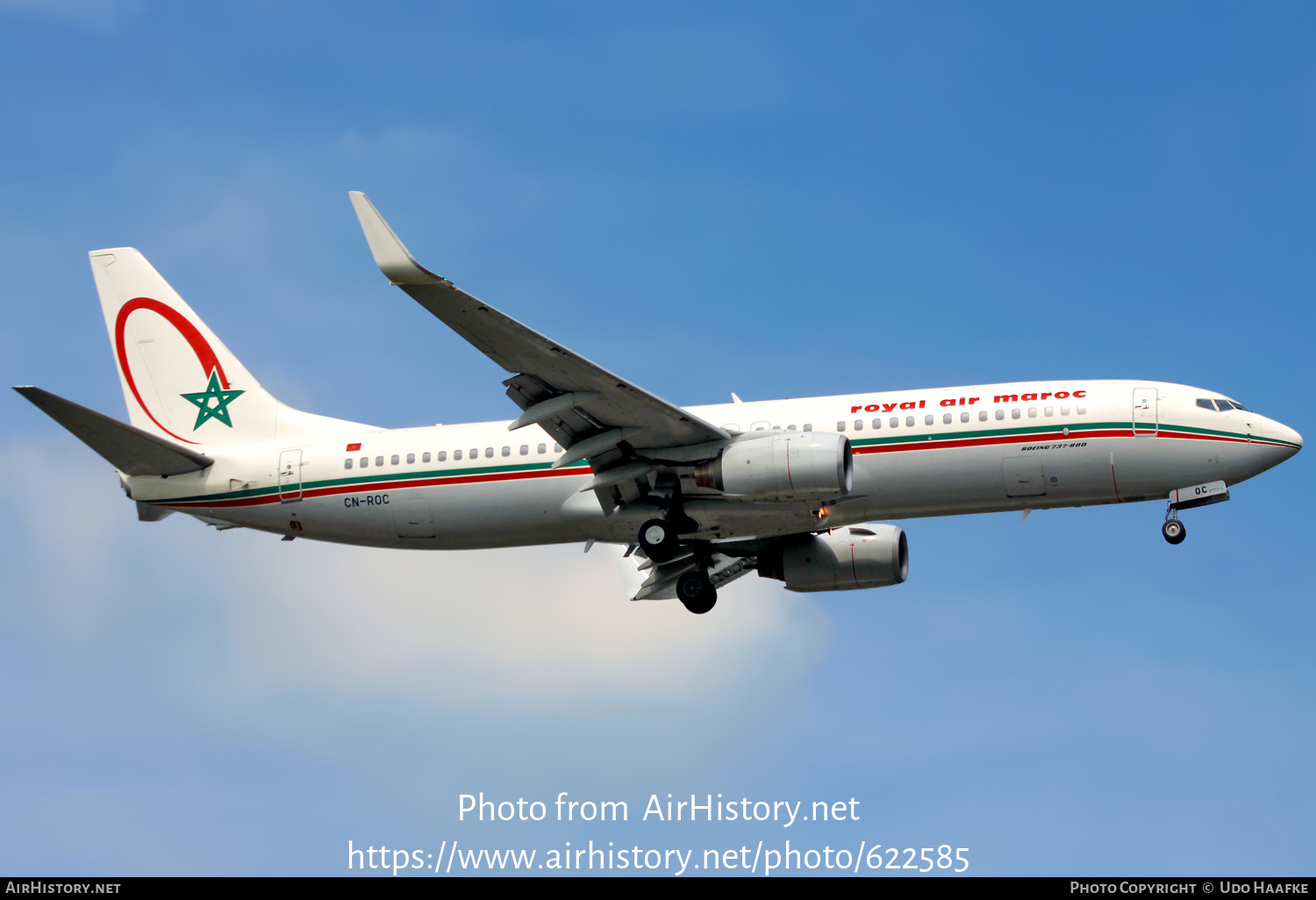 Aircraft Photo of CN-ROC | Boeing 737-8B6 | Royal Air Maroc - RAM | AirHistory.net #622585