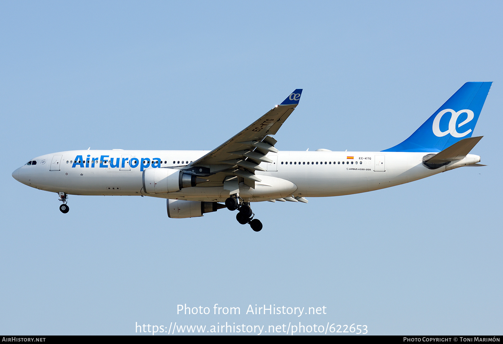 Aircraft Photo of EC-KTG | Airbus A330-202 | Air Europa | AirHistory.net #622653