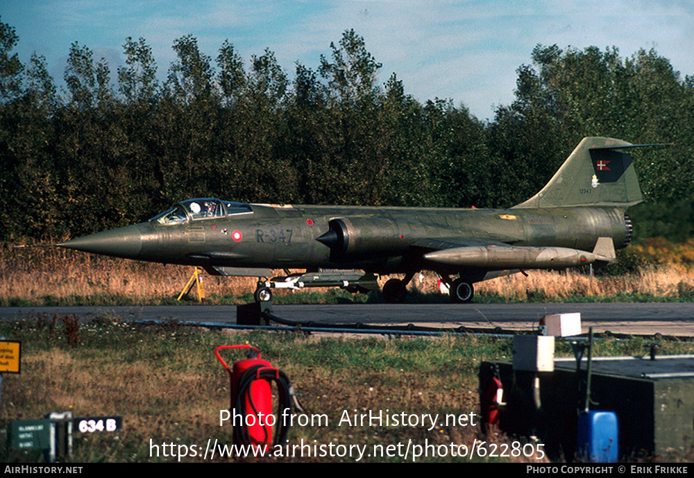 Aircraft Photo of R-347 | Lockheed F-104G Starfighter | Denmark - Air Force | AirHistory.net #622805