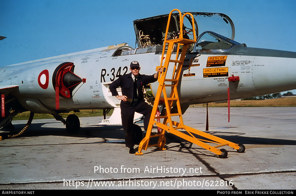 Aircraft Photo of R-342 | Lockheed F-104G Starfighter | Denmark - Air Force | AirHistory.net #622816