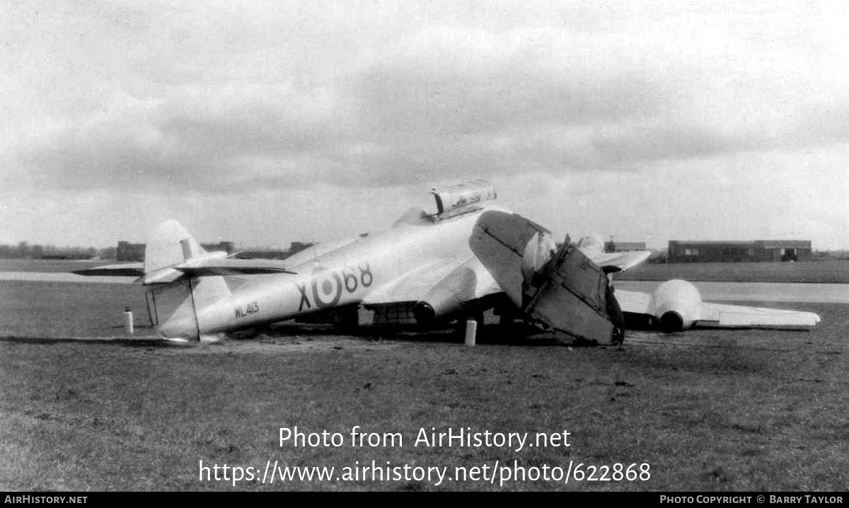 Aircraft Photo of WL413 | Gloster Meteor T7 | UK - Air Force | AirHistory.net #622868